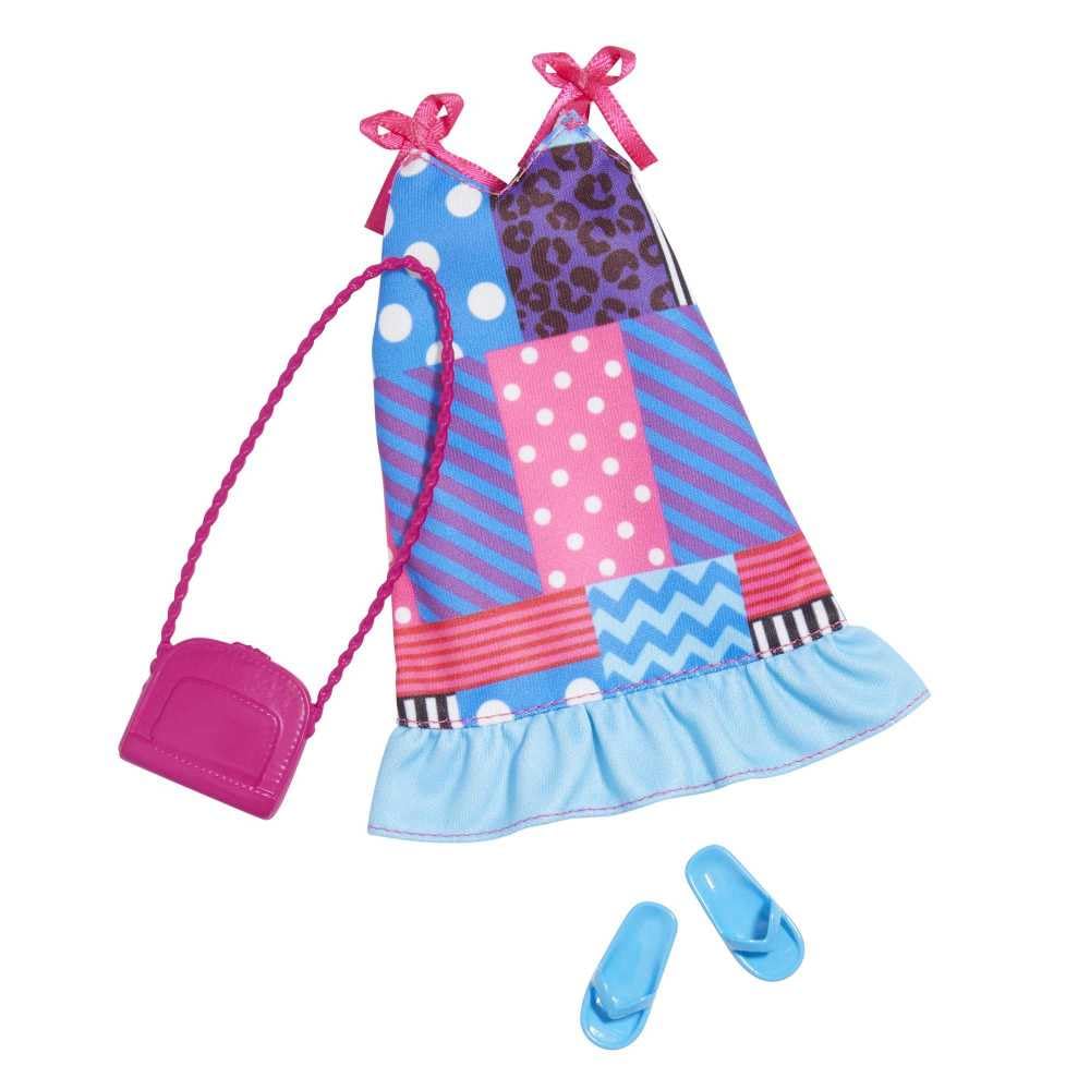 Barbie Complete Look Patchwork Print Dress Fashion Pack