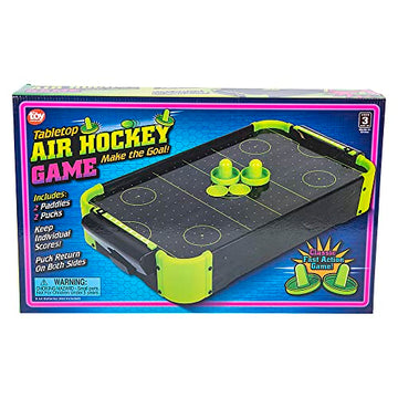 20"x12.25" NEON Wooden Tabletop AIR Hockey Game