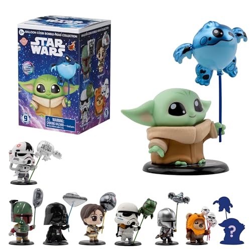 YuMe Star Wars Balloon Cosbi Bobble Head | Blind Box Collectible Mini Figure | Collect All 9 Characters (8 Plus 1 Rare Chase) | Official Star Wars