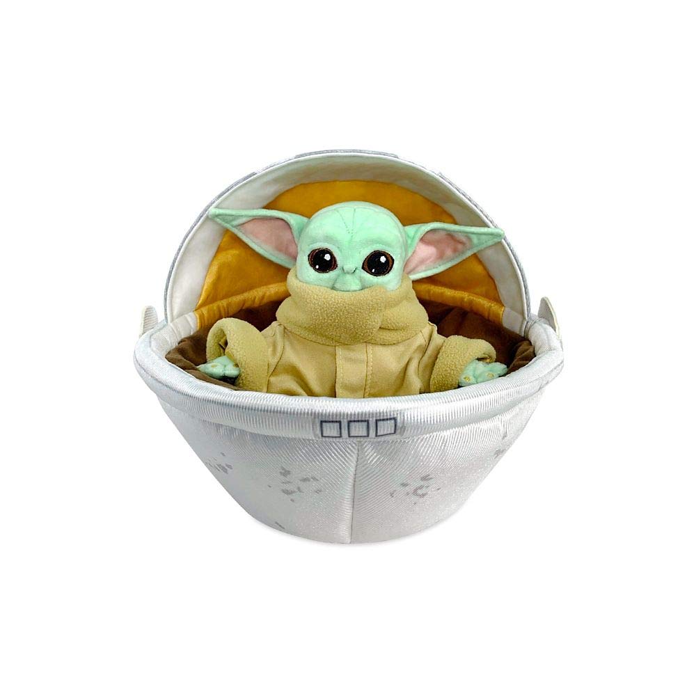 STAR WARS Grogu (The Child) Plush in Hover Pram - The Mandalorian - Small 7 ½ Inches
