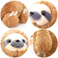 Winsterch Large 20-Inch Brown Sloth Plush Stuffed Animal Toy