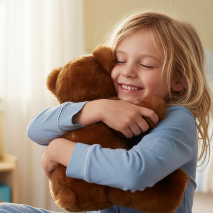 The Petting Zoo Bear Stuffed Animal, Gifts for Kids, Wild Onez Zoo Animals, Brown Bear Plush Toy 12 inches