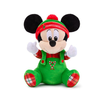 Disney Store Official Mickey Mouse Holiday Plushy - Baby's My First Christmas 2025 Disney Plush - 11" Baby Toy Plushie in Festive Holiday Outfit