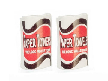 Dollhouse Miniature Paper Towels 2 Pack