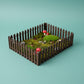 35 Inches Brown Mini Fairy Garden Fence, Micro Landscape Miniature Ornaments for Dollhouse, Crafts, Diorama Project, Plant Pot DIY