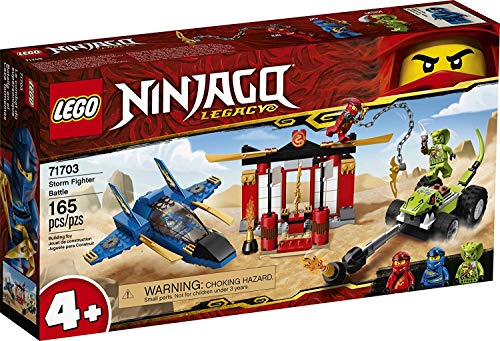 LEGO NINJAGO Legacy Storm Fighter Battle 71703 Ninja Playset Building Toy for Kids Featuring Ninja Action Figures (165 Pieces)