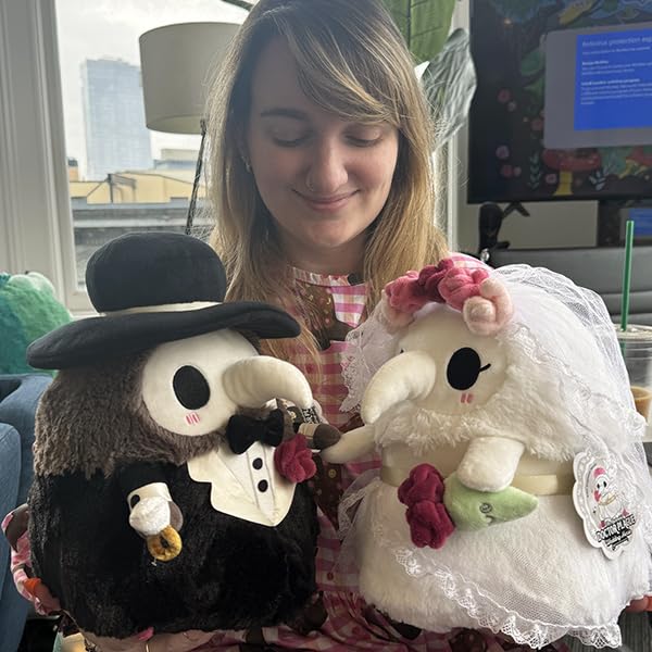 Squishable - Mini Wedding Plague Nurse - The Mysterious Doctor Plague Collection - 10 in - Soft Toy Collectible Stuffed Animal - Hand Magnets