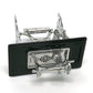 EatingBiting 1/12 1:12 Scale mini House Miniatures Furniture Vintage Silver Sewing Machine Table Metal, Sewing Machine Pedal Can Move, Worth