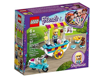 LEGO Friends Ice Cream Cart 41389 Building Kit, Featuring Friends Stephanie Mini-Doll, New 2020 (97 Pieces)