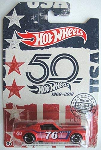 Hot Wheels '65 Mustang 2+2 Fastback - Stars & Stripes 4/10 red