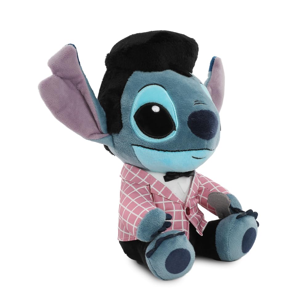 Disney Lilo and Stitch - Collectible Elvis Pink Checkered Stitch 8 Inch Stuffed Plush Phunny Figure, by Kidrobot