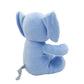 Organic Cotton Elephant Stuffed Animals Soft Plush Toy for Baby Girls Boys,7.9" Soft Small Stuffed Elephant Huggable Gifts for Birthday (Blue)