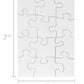 Hygloss 6 Blank Jigsaw Puzzles with Envelopes - 5 x 7 Inch, 12 Pieces Each - DYI Party invites, Perfect for Decorating, Kids' Activities, Arts