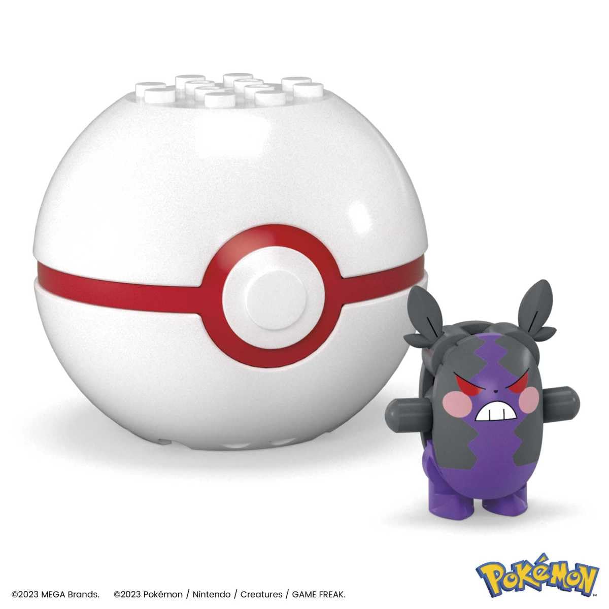 MEGA Pokémon Collectible Morpeko Pokeball Building Toy for Kids Ages 6 and Up