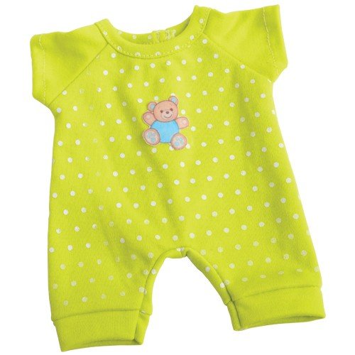 Constructive Playthings Washable Pajama Outfits with Hook and Loop Closures for 10 inch Baby Dolls, Set of 4