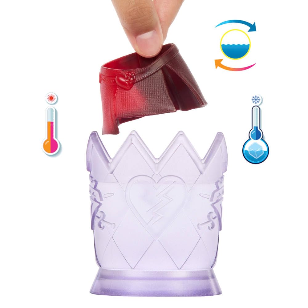 Mattel Disney Descendants: the Rise of Red - Red, Daughter of Queen of Hearts Doll & Playset, the Sorcerer’s Cookbook, Mix for Slime & Surprises