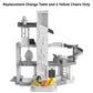 Replacement Parts for Fisher-Price Little People Figure Playset HCF61 - Inspired by Barbie Dreamhouse - Includes an Orange Table and 2 Yellow Chairs