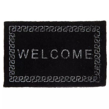Dollhouse and Craft Miniatures - Miniature Black Welcome Doormat - Scale 1:12