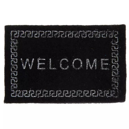 Dollhouse and Craft Miniatures - Miniature Black Welcome Doormat - Scale 1:12