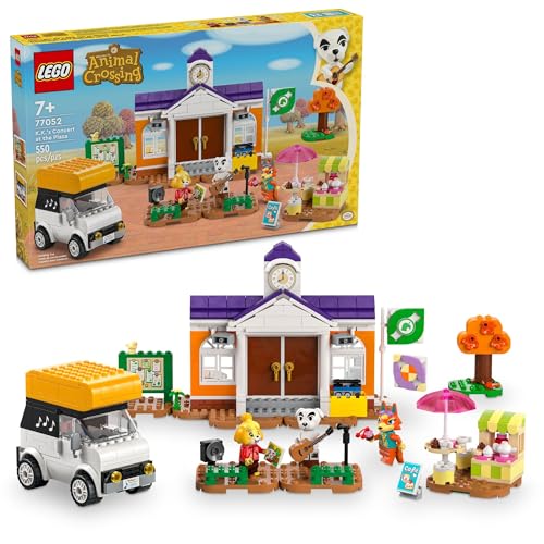 LEGO Animal Crossing K.K.’s Concert in The Plaza Building Toys Set - Animal Crossing Toy Figures & Playsets for Kids, Girls & Boys, Ages 7+ - Pretend