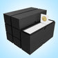 Coin Storage Box, Sturdy Cardboard for 2x2 Inch Collection, Black (8 Pack)