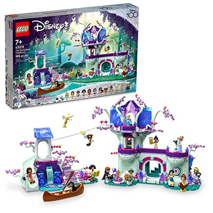 LEGO Disney The Enchanted Treehouse Buildable 2-Level Tree House with 13 Princess Mini-Dolls Including Jasmine, Elsa and Moana, Disney Classic