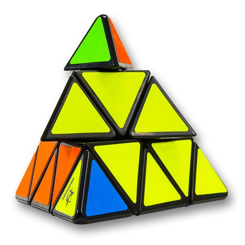 Meffert PYRAMINX by Mefferts- Speed Cube, One-player games, Twisty Puzzle, Brain Teasers, Multi-Color, Puzzle Cube, Gift for Children, Gift for Teen