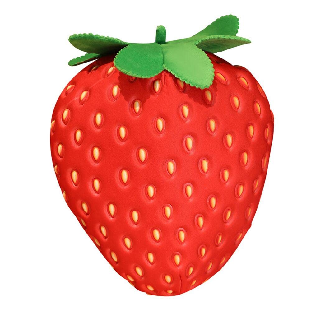 XIYUAN Strawberry Plush Toy 20 Inch Fruit Pillow Children's Stuffed Cushion Super Soft for Boys and Girls Room Decoration Gift