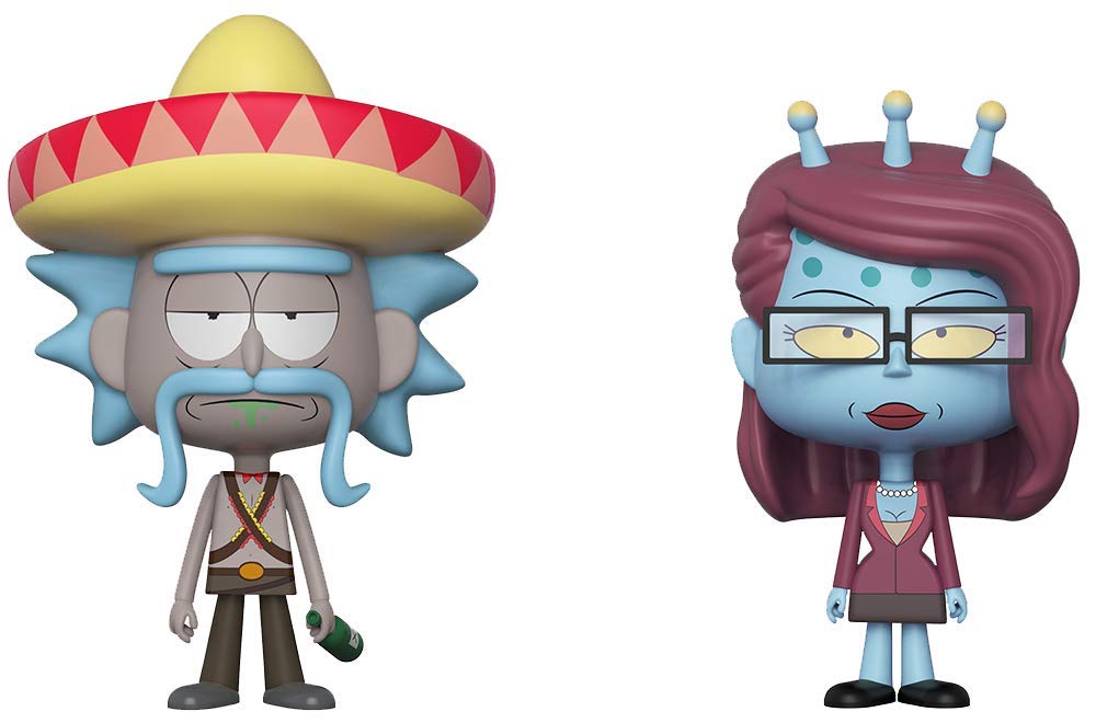 Funko 32267 Vynl Morty-Rick with Sombrero and Unity Collectible Figure, Multicolor