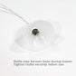 iLAND Dollhouse Accessories of Dollhouse Lights White Dome Pendant Light w/Plug, Modern Miniature Ceiling Lamp Mini House Lighting Decor Fits 1/12