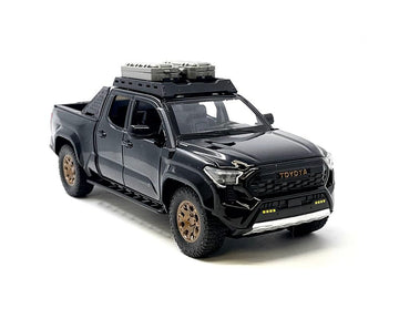 MiJo Exclusives Toyota Tacoma Trailhunter Diecast Model, 1:24 Scale, 2025 (Black)