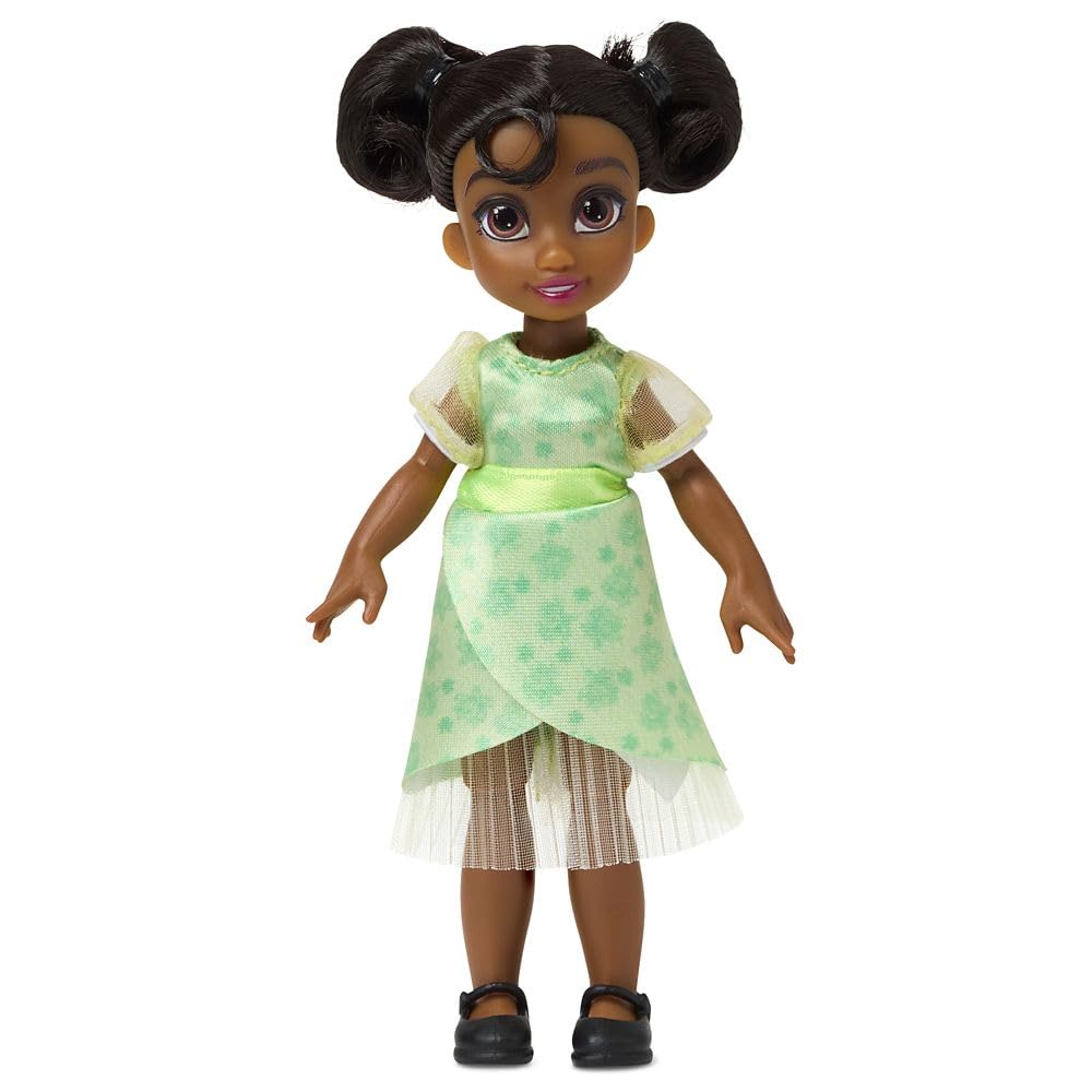 Disney Store Official Princess Tiana Once Upon a Story Doll Playset, 5 Inch Mini Doll Playset - Mini Figures with Accessories, The Princess and the