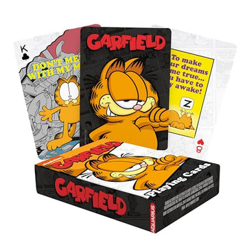 Aquarius Garfield Playing Cards Standard Size - Themed Novelty Deck with 52 Unique Comic Designs - Collectible Merchandise Gift for Teens and Adults