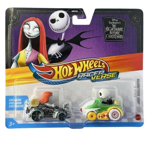 Hot Wheels Nightmare Before Christmas Sally & Jack Skellington 1:64 Scale Die-Cast Car Set