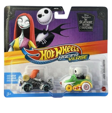 Hot Wheels Nightmare Before Christmas Sally & Jack Skellington 1:64 Scale Die-Cast Car Set