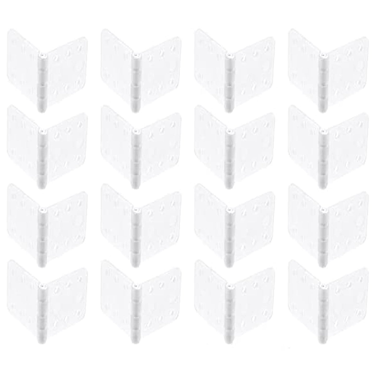 skrnrhrery Nylon Hinges,3 Sizes are Available Suitable for RC Airplane Model Airplane Parts Fixed Wing Model Airplane Square Loose-Leaf 16-Pack (Small