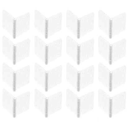 skrnrhrery Nylon Hinges,3 Sizes are Available Suitable for RC Airplane Model Airplane Parts Fixed Wing Model Airplane Square Loose-Leaf 16-Pack (Small