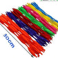 Caryko Fuzzy Bump Chenille Stems Pipe Cleaners, Pack of 100 (Red)