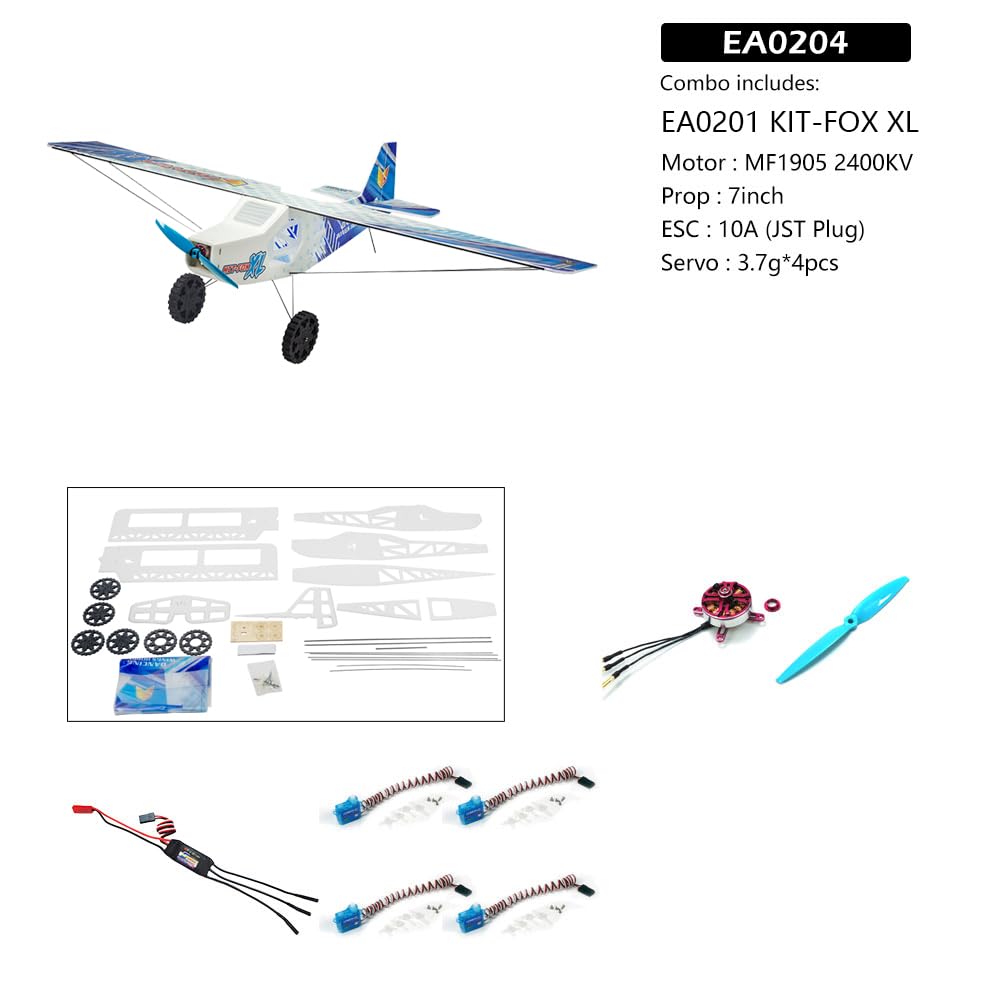 Dancing Wings Hobby Ultra-Light RC Foam Airplane; Laser-Cutting; UV-Printing 1030mm KITFOX (EA0204)