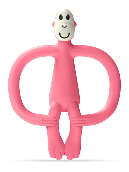 Matchstick Monkey Silicone Teether & Gel Applicator - Silicone Baby Teether, Easy-to-Grip, BPA-Free, Supports Self-Soothing & Early Brushing, 3