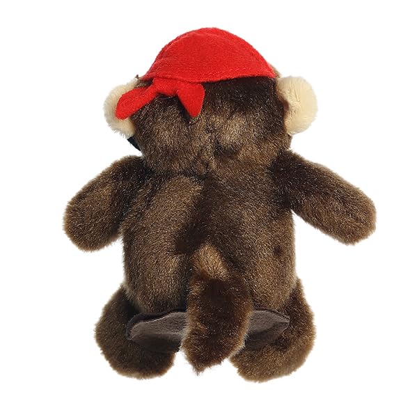 Aurora® Adorable Shoulderkins™ Cheeky Buccaneer Monkey™ Stuffed Animal - Fun Buddy that Can Go Everywhere with You - Perfect for Kids 3+ Years