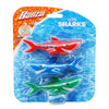 BANZAI 3 Piece Dive Sharks Pool Toys On Blister Card