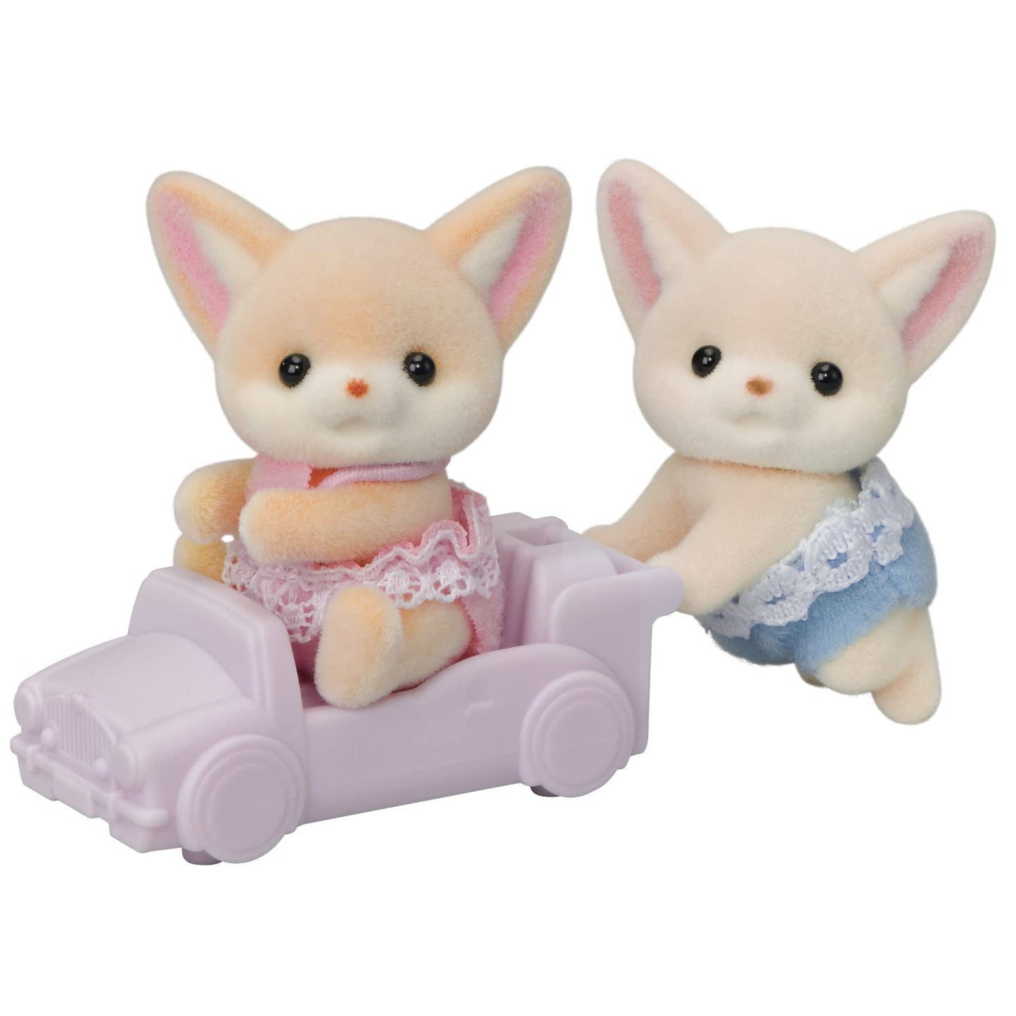 Calico Critters - Fennec Fox Twins - Collectible Dollhouse Dolls - Miniature Forest Animal Figures Age 3+