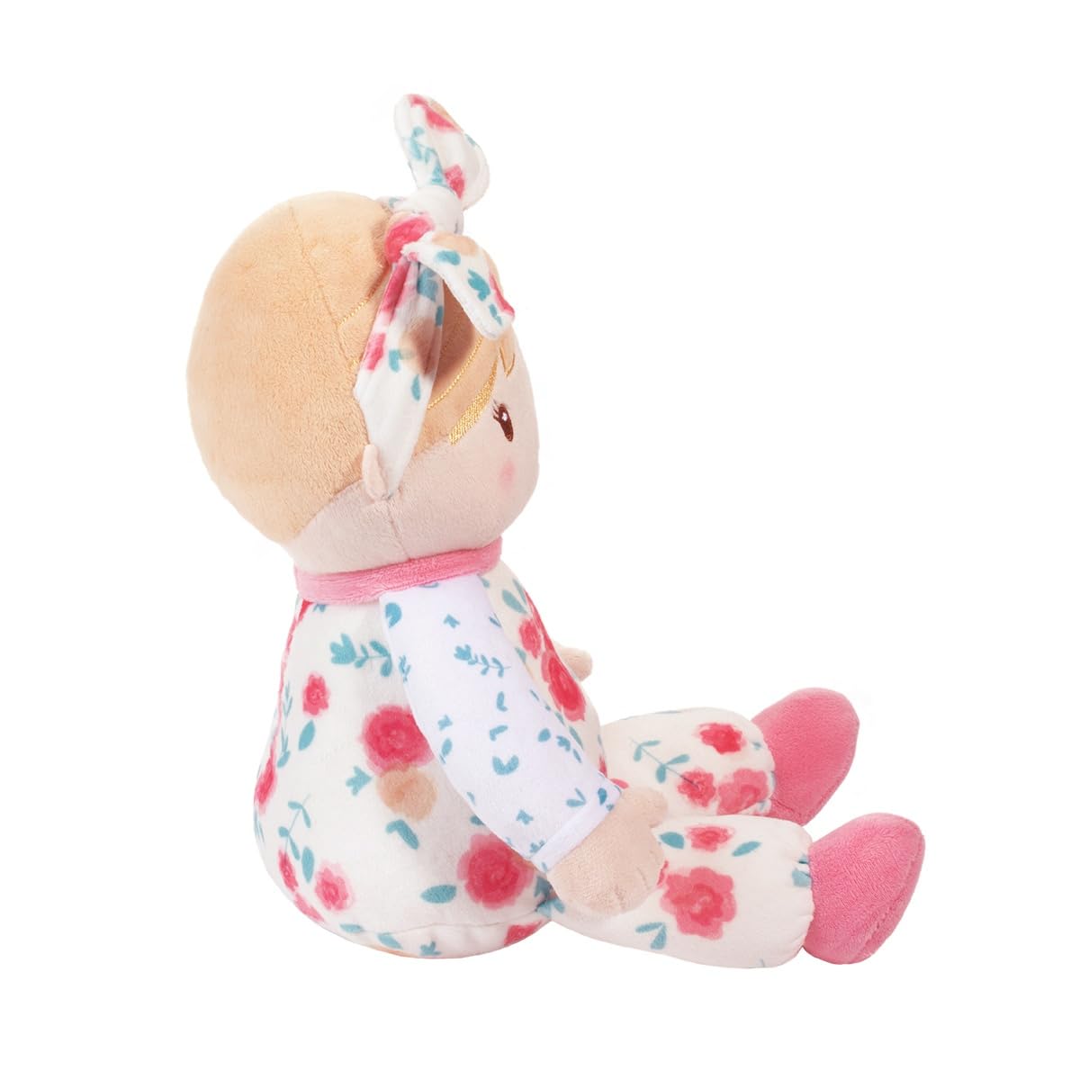 Douglas Vera Floral Soft Baby Doll - Soft & Cuddly First Doll for Babies, Infants & Toddlers - 10-inch Sitting and 13-inch Overall Size