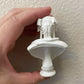 Miniature Classical Bust Sculpture, White Decorative Statue, 3 inch, Greek Style