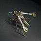 ModelForgeX 183pcs+ Cyberpunk Mosquito Metal Model Kits DIY Assembly Toys for Adults 3D Puzzles Steampunk Mechanical Insects Gifts (DIY Mosquito)