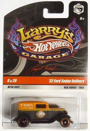 2009 Hot Wheels Larry's Garage (Larry Wood) '32 FORD SEDAN DELIVERY ORANGE and BLACK #8 of 20 (standard, non-chase)