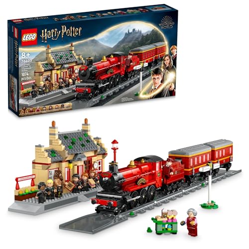 LEGO Harry Potter Hogwarts Express & Hogsmeade Station 76423 Building Toy Set; Harry Potter Gift Idea for Fans Aged 8+; Features a Buildable Train,