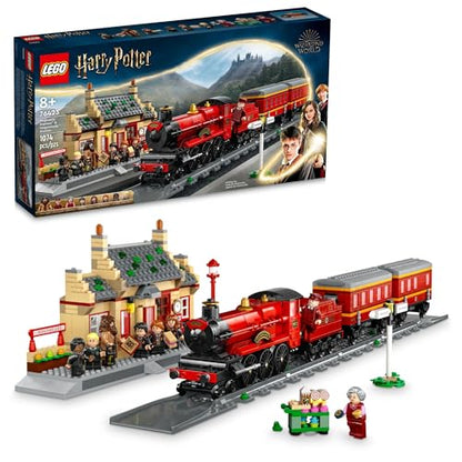 LEGO Harry Potter Hogwarts Express & Hogsmeade Station 76423 Building Toy Set; Harry Potter Gift Idea for Fans Aged 8+; Features a Buildable Train,