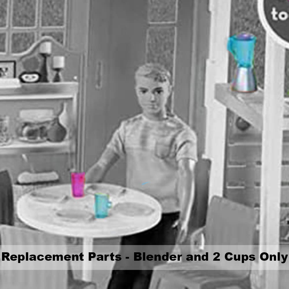 Replacement Parts for Barbie Malibu House Playset - FXG57 ~ Replacement Blender and 2 Cups